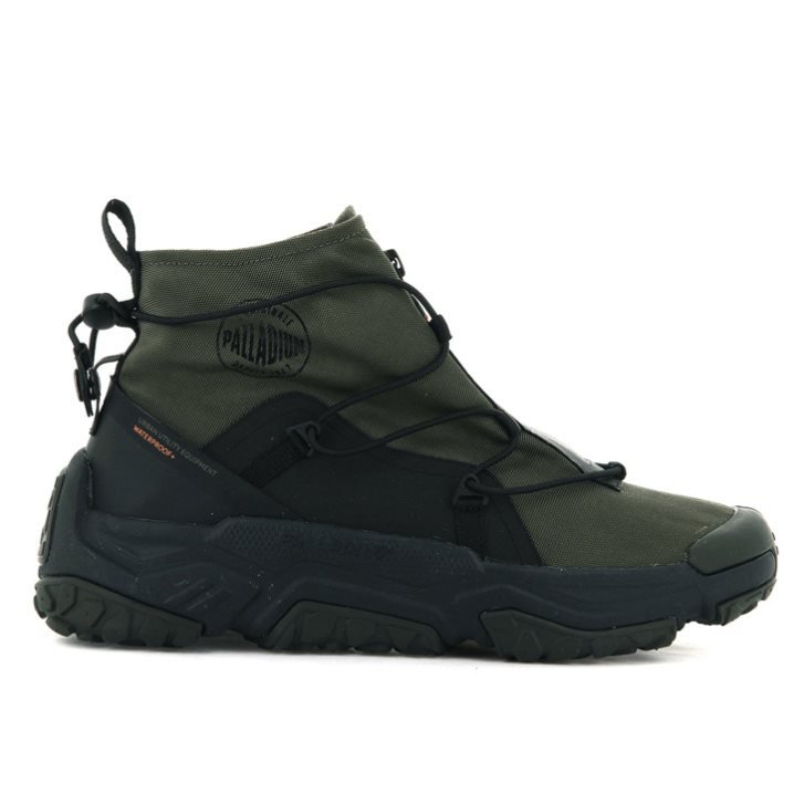 Palladium Off-grid Hi Zip Waterdichte + Sneakers Heren Olijfgroen | NL 15OJRUK